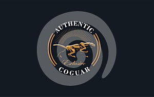 The image of a coguar or panter.